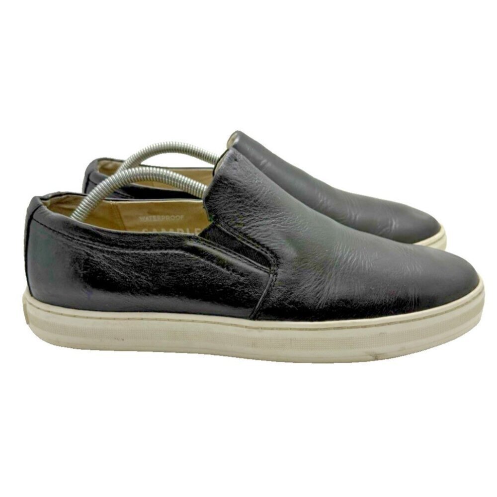 Sorel Caribou Mod Waterproof Black Leather Men's Slip-On Casual Sneakers Sz 9